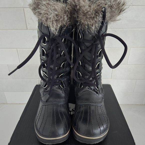 Sorel Tofino II Waterproof Insulated Winter Snow Boots Lace-Up Black Stone Sz 8 - Picture 3 of 10